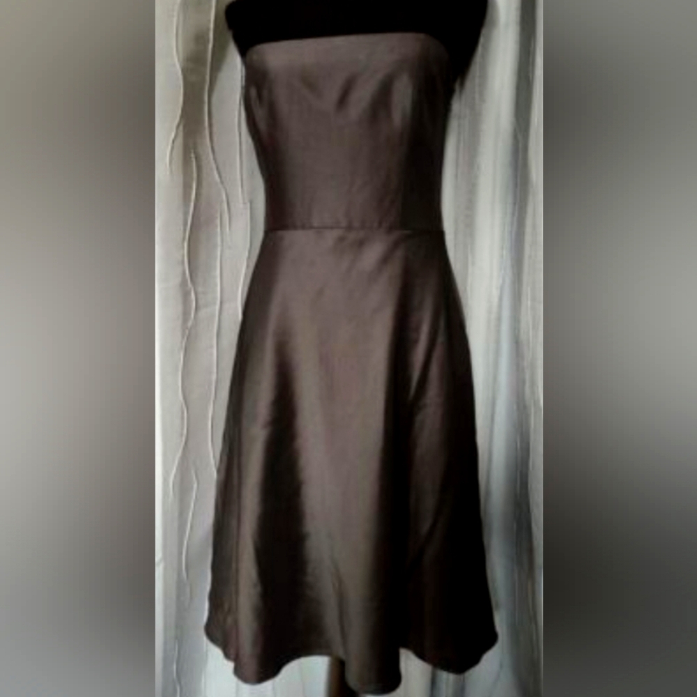 EC Ann Taylor Silk Strapless Dress
